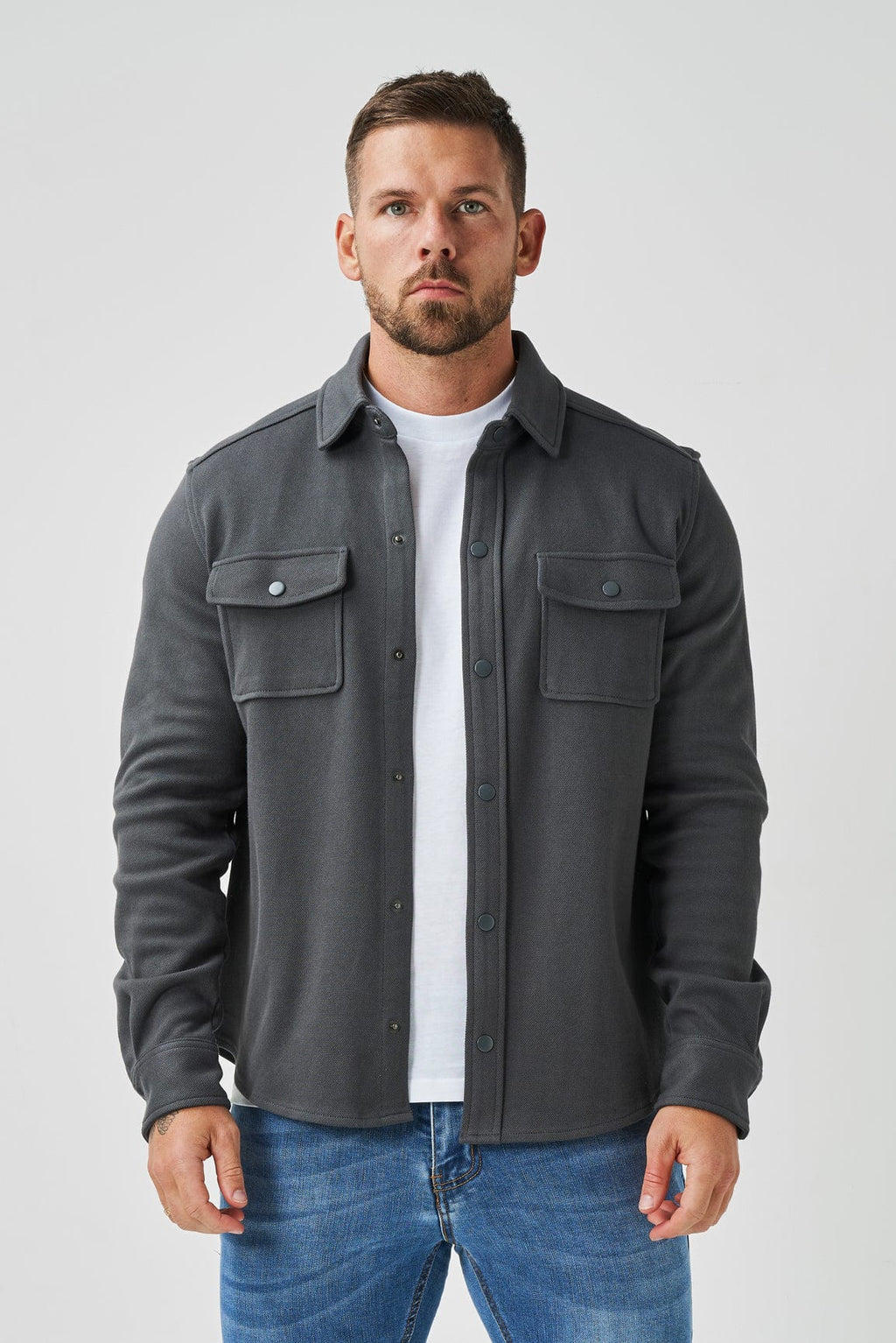 Legend London Overshirt - Donkergrijs