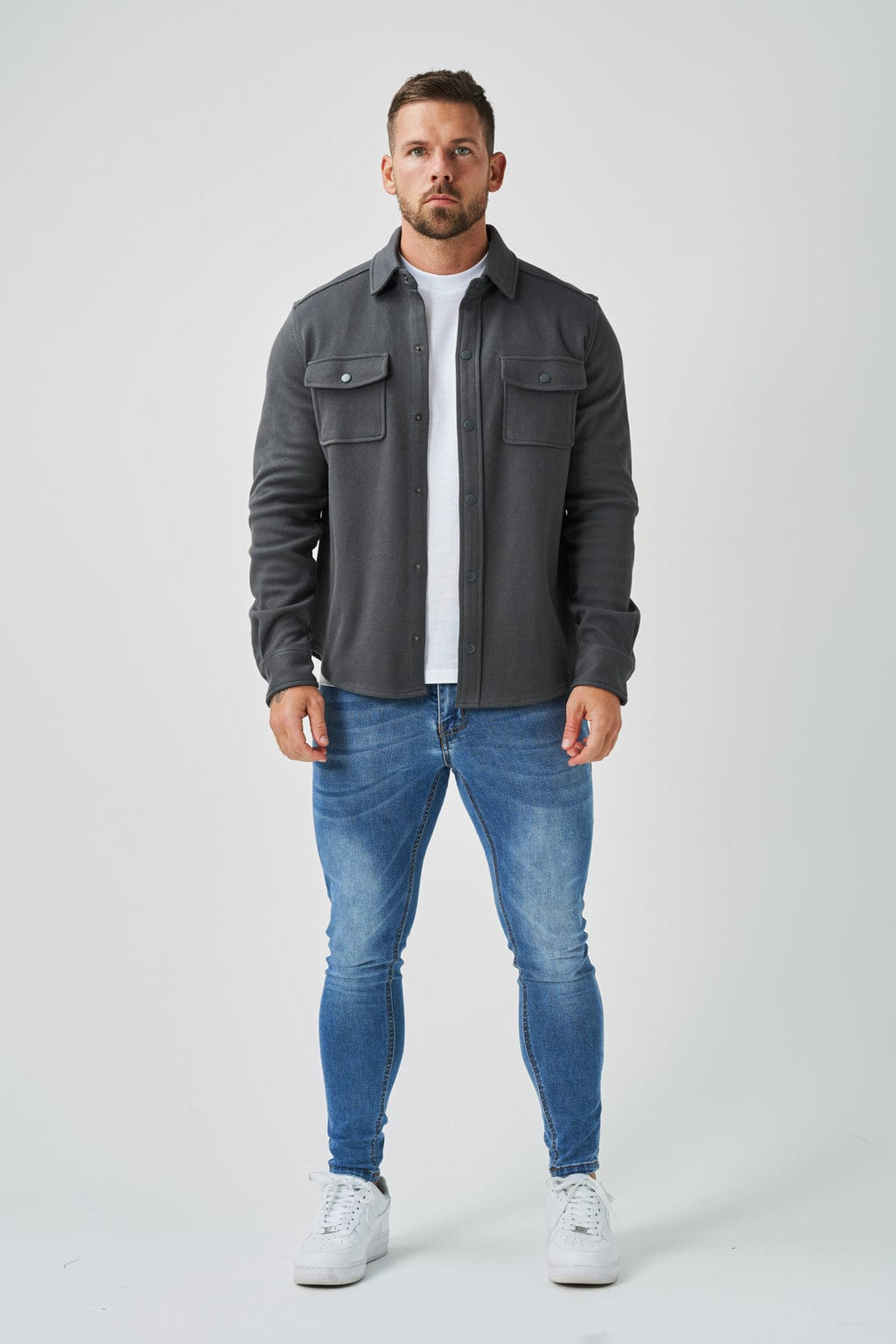 Legend London Overshirt - Donkergrijs