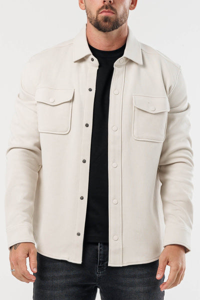 PIQUE-OVERHEMD – BEIGE
