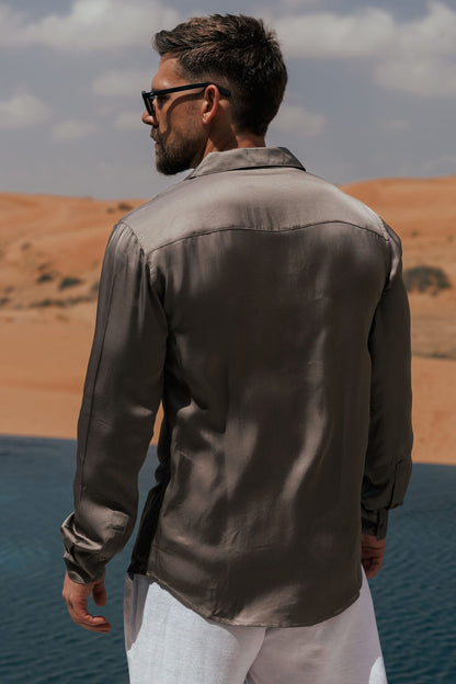 Legend London Shirt - Summer FLOW SHIRT - OAK
