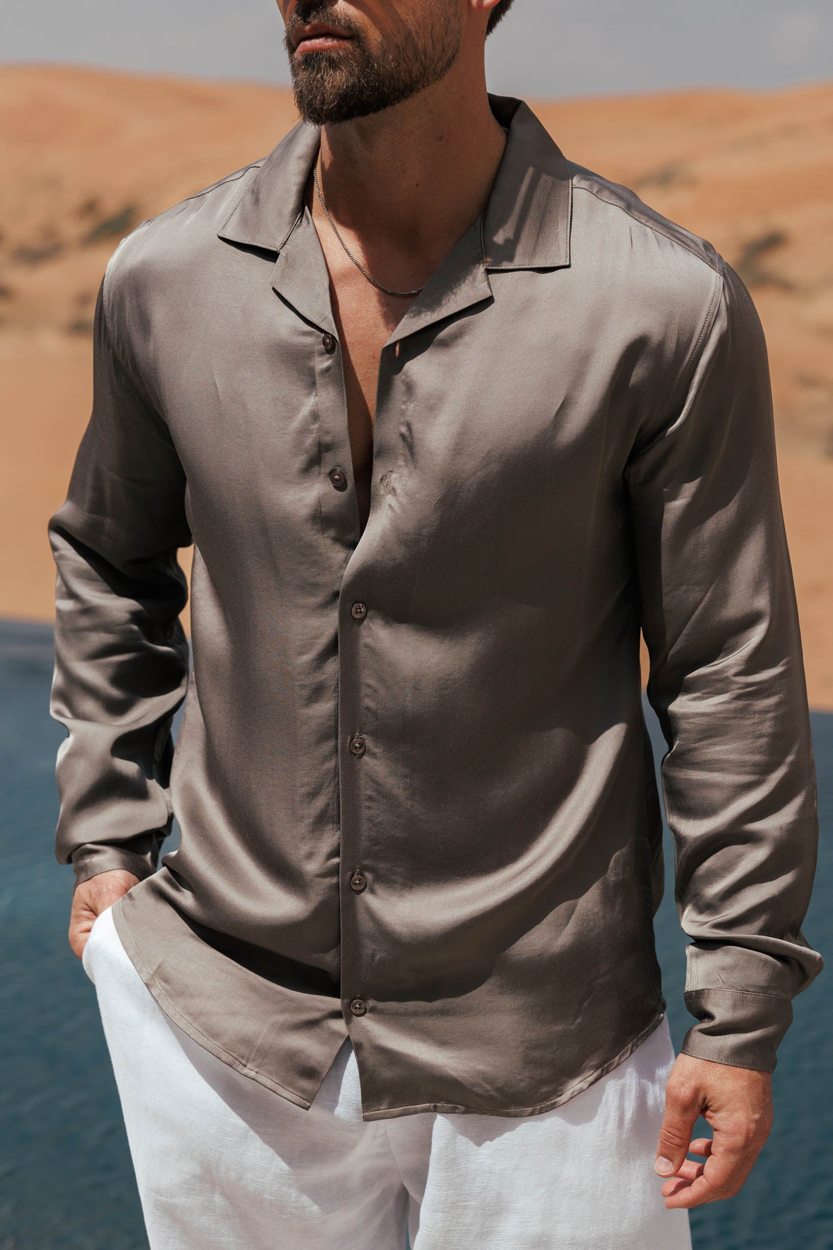 Legend London Shirt - Summer FLOW SHIRT - OAK
