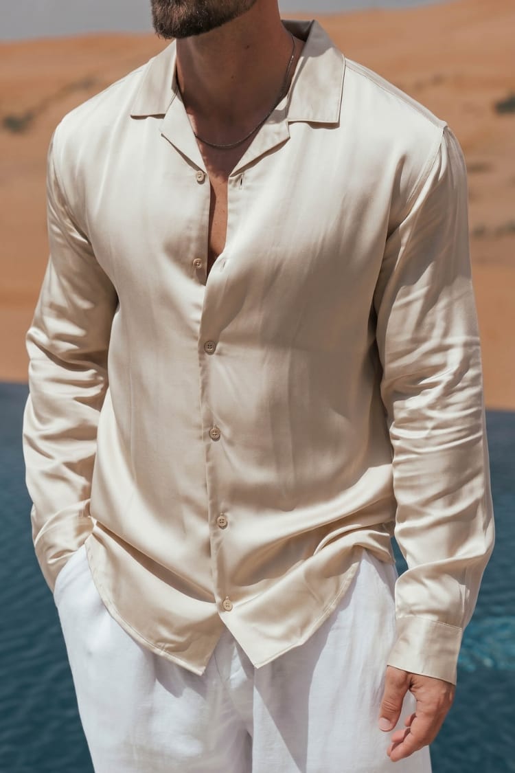 Legend London Shirt - Summer FLOW SHIRT - OAT