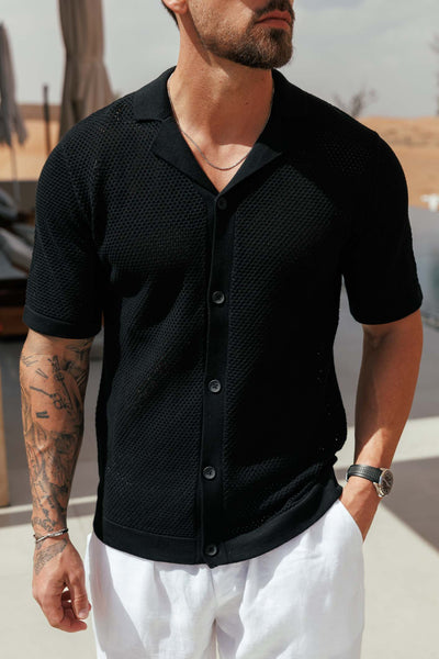 PEAK Chemise en maille - Noir