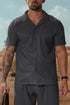 Legend London Shirt - Summer PLEATED SHIRT - GREY