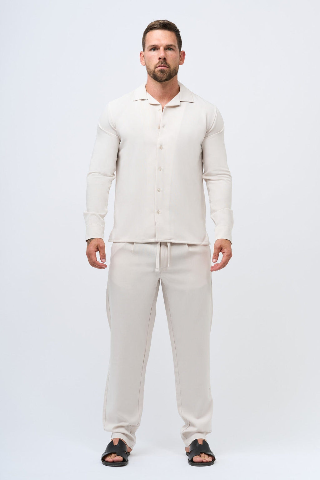 Legend London Shirt im Twin-Set - Beige
