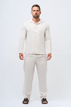 Legend London Shirt im Twin-Set - Beige