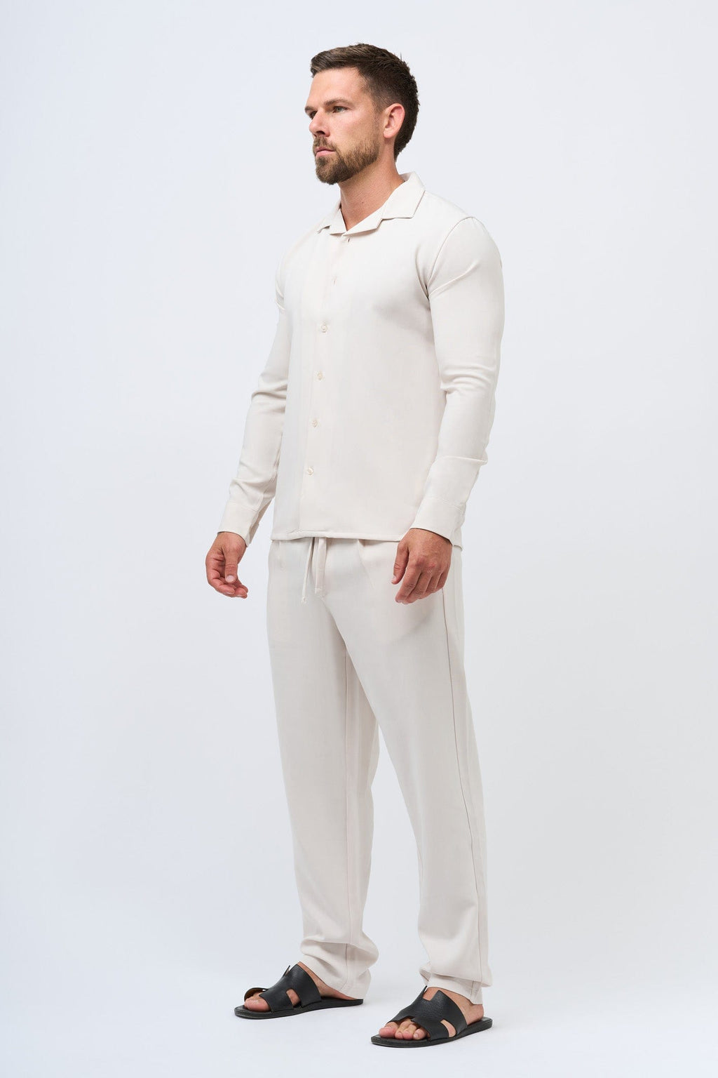 Legend London Shirt im Twin-Set - Beige