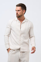 Legend London Shirt im Twin-Set - Beige