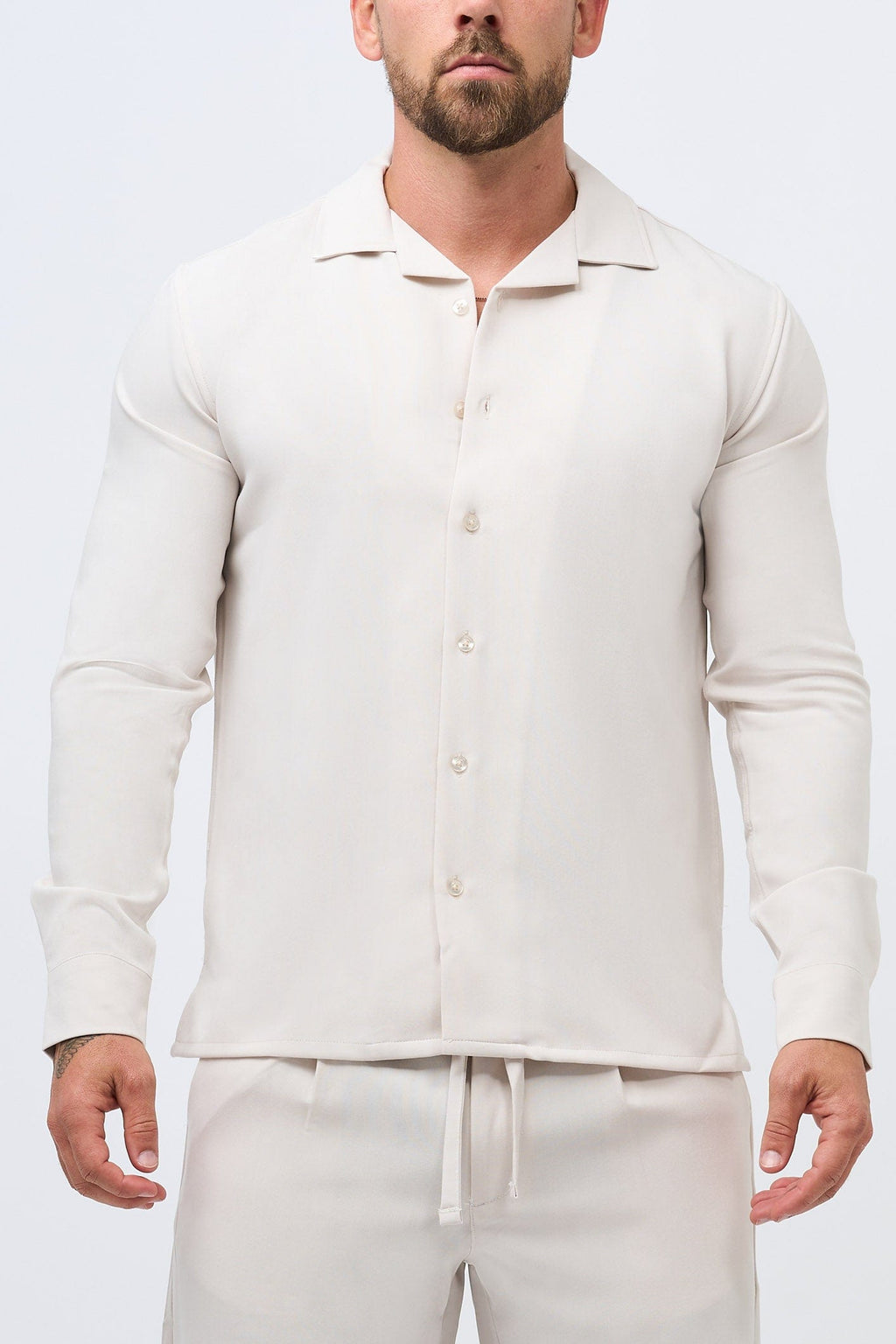 Legend London Shirt im Twin-Set - Beige