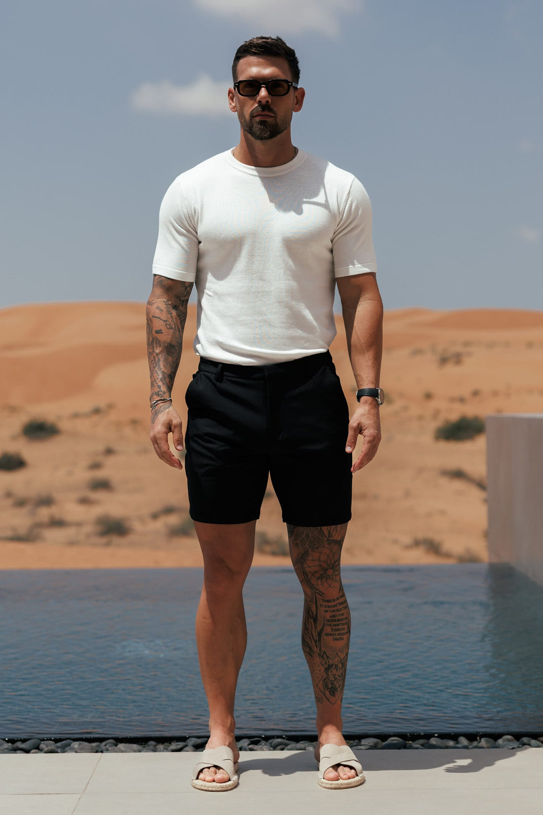 Legend London Short - Summer HYBRID SHORT - BLACK