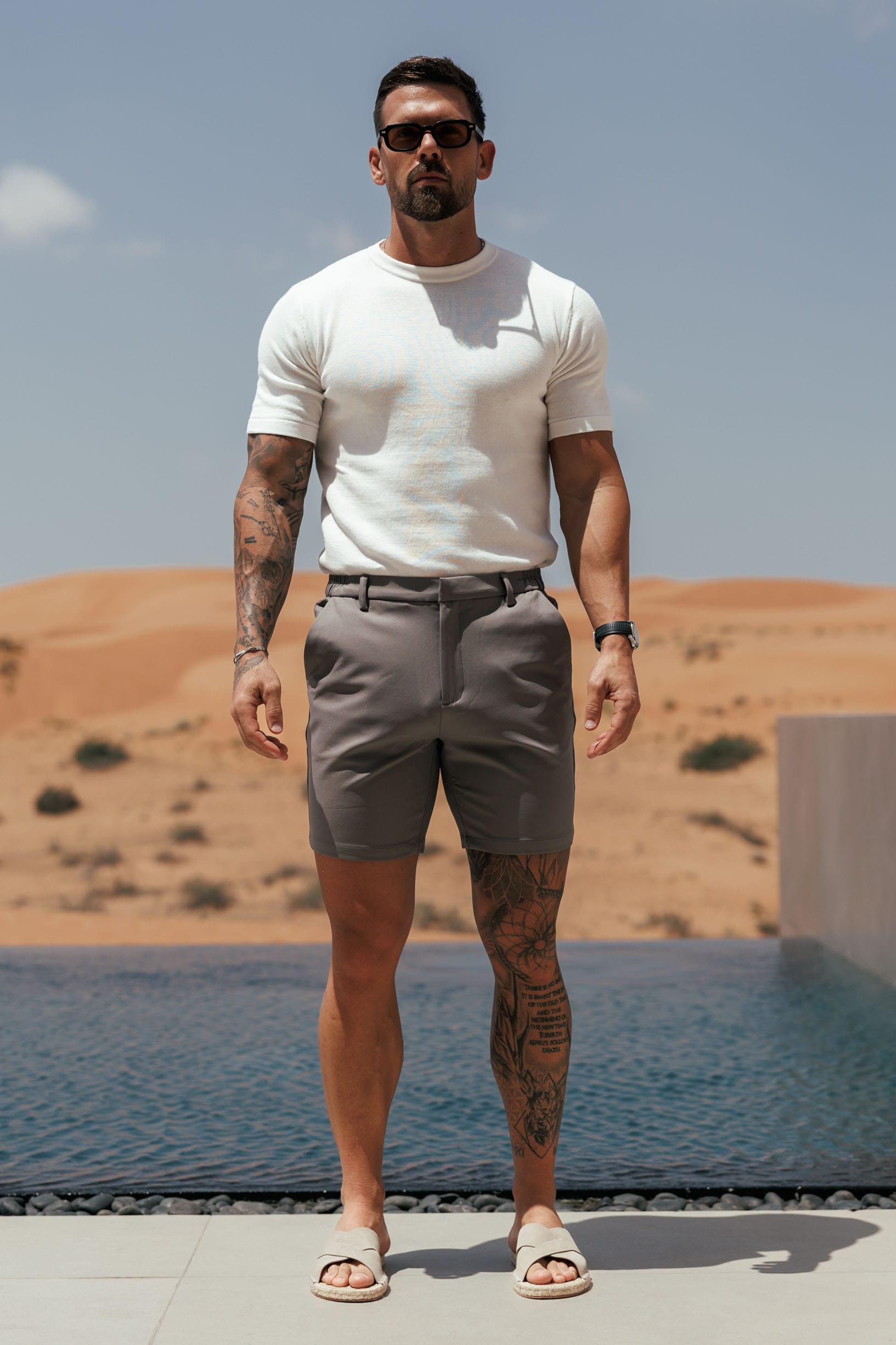 Legend London Short - Summer HYBRID SHORT - DARK GREY