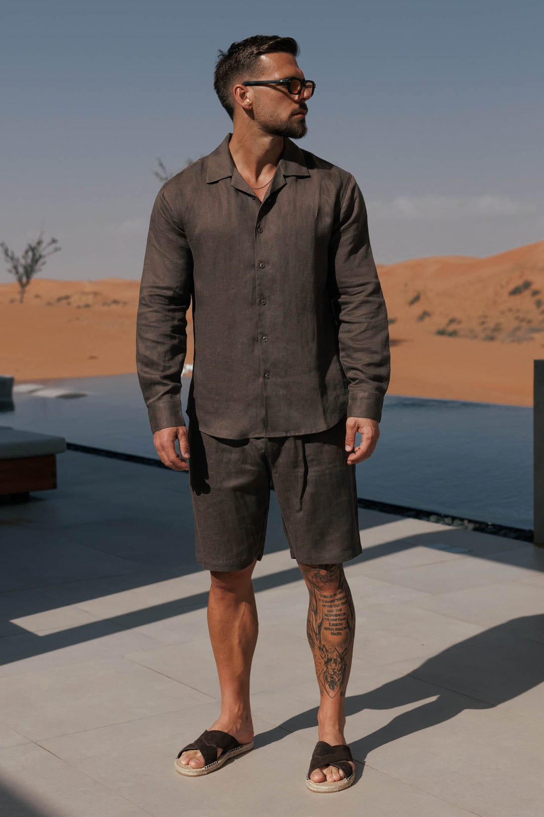 Legend London Short - Summer LINEN SHORT - OAK