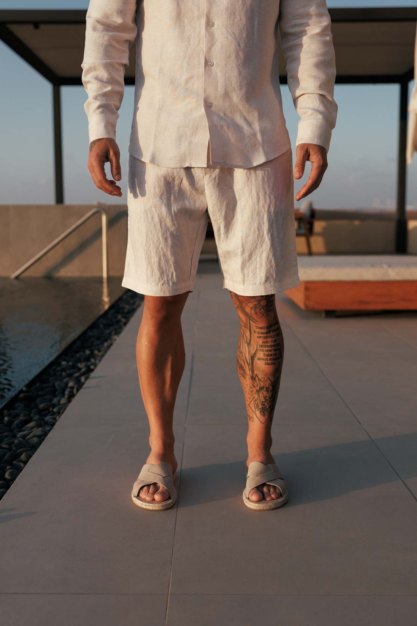 Legend London Short - Summer LINEN SHORT - OAT