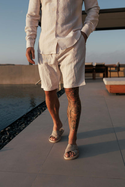 Legend London Short - Summer LINEN SHORT - OAT