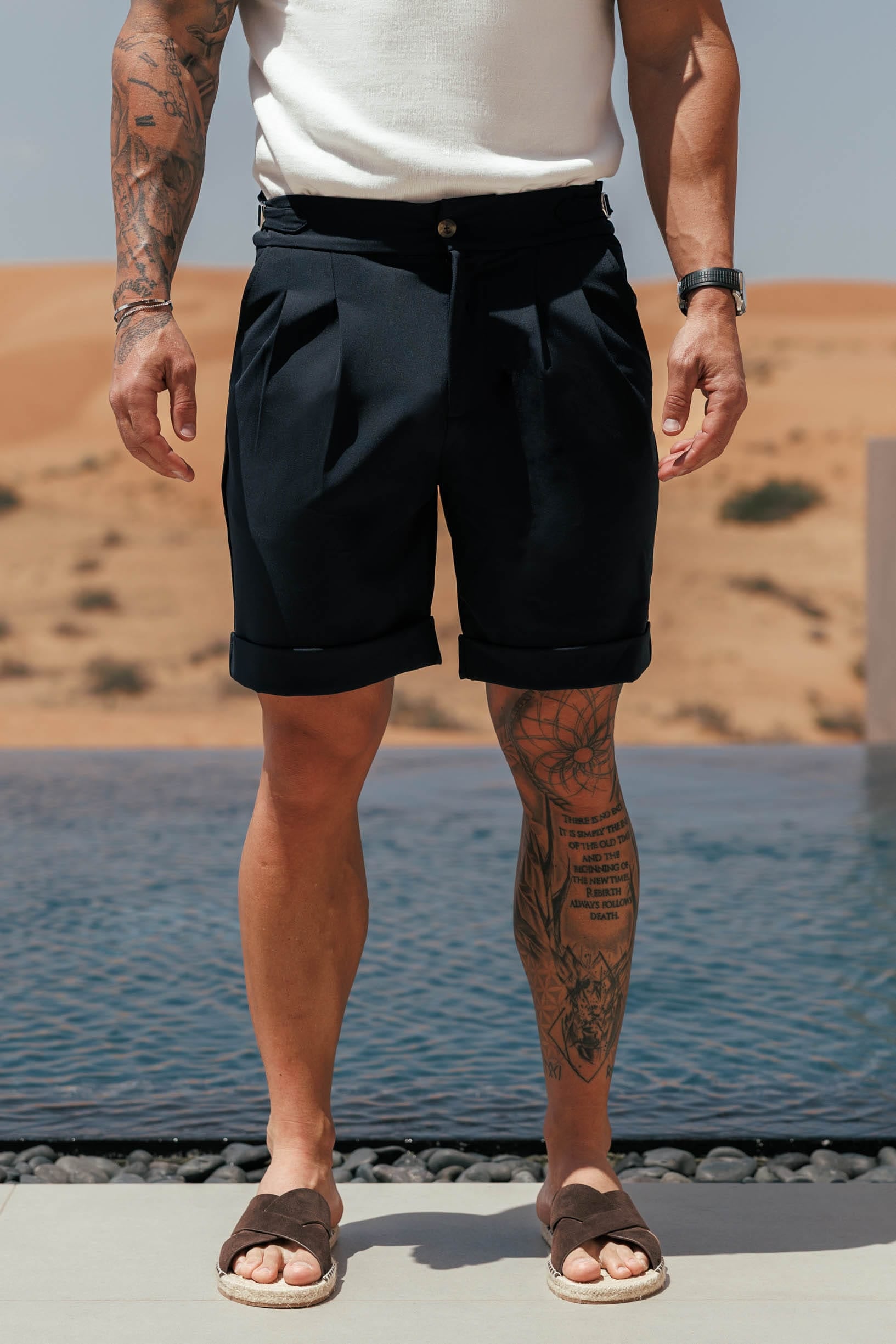 Legend London Short - Summer PREMIUM SIDE CINCH SHORT - BLACK