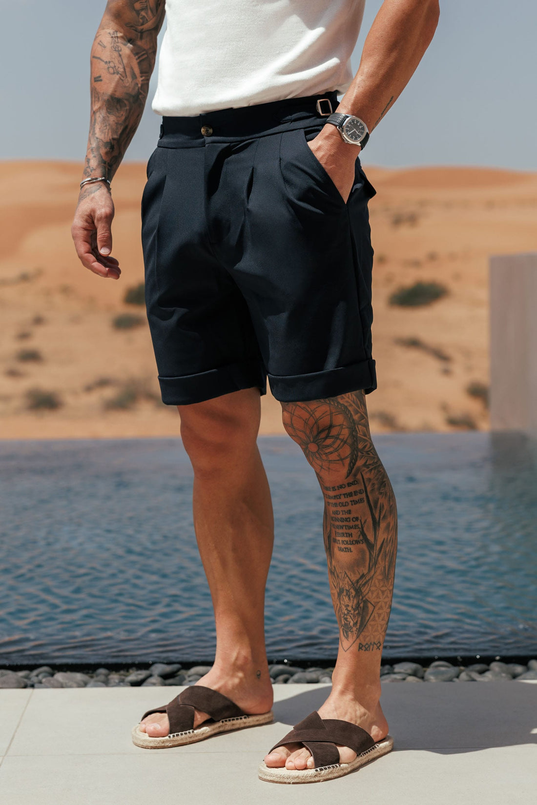 Legend London Short - Summer PREMIUM SIDE CINCH SHORT - BLACK