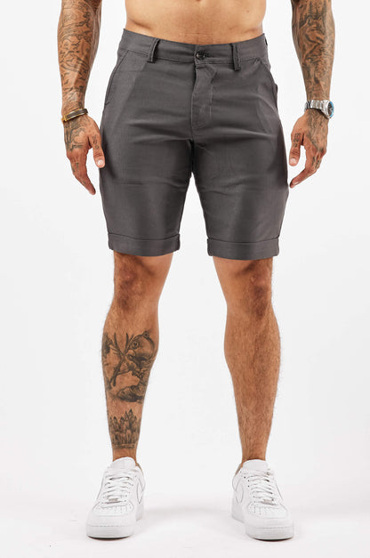 Legend London Shorts FLEX CHINO SHORT - DEEP GREY