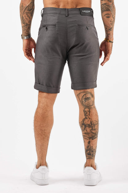 Legend London Shorts FLEX CHINO SHORT - DEEP GREY