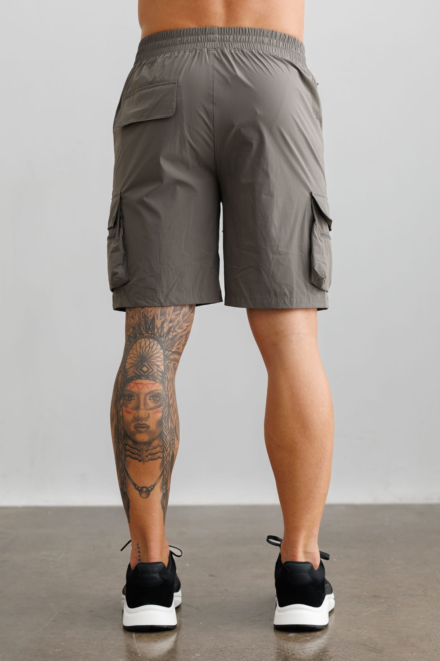Legend London Shorts - Tech TECHNICAL CARGO SHORTS - DARK GREY