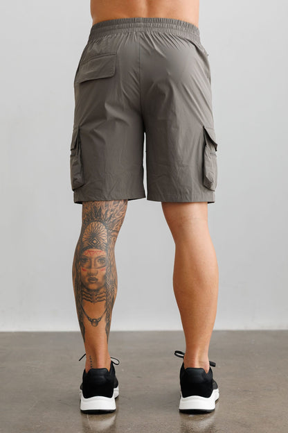 Legend London Shorts - Tech TECHNICAL CARGO SHORTS - DARK GREY