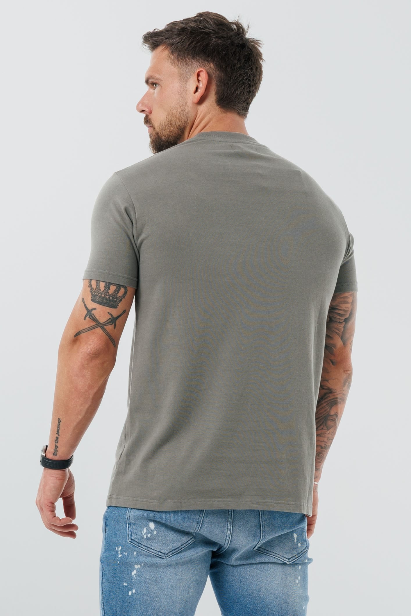 Legend London T-SHIRT - BASICS PREMIUM BASICS T-SHIRT - CHARCOAL GREY