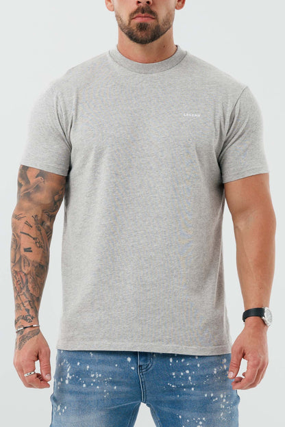 Legend London T-SHIRT - BASICS PREMIUM BASICS T-SHIRT - GREY MARL