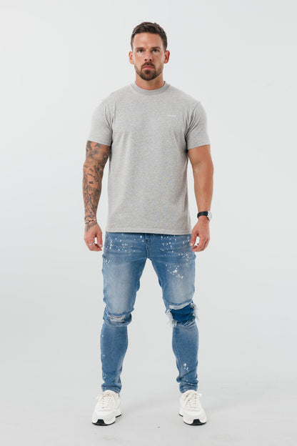Legend London T-SHIRT - BASICS PREMIUM BASICS T-SHIRT - GREY MARL