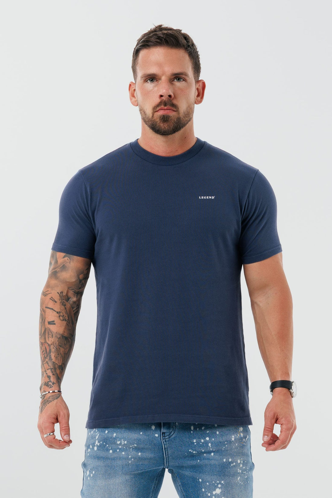 Legend London T-SHIRT - BASICS PREMIUM BASICS T-SHIRT - INDIGO NAVY