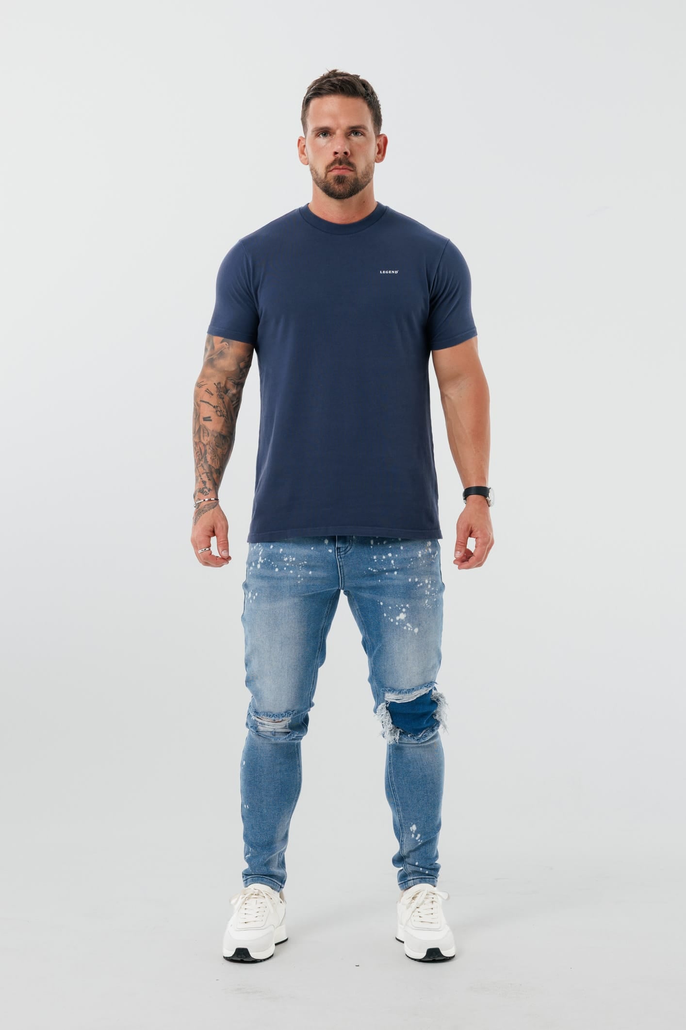 Legend London T-SHIRT - BASICS PREMIUM BASICS T-SHIRT - INDIGO NAVY