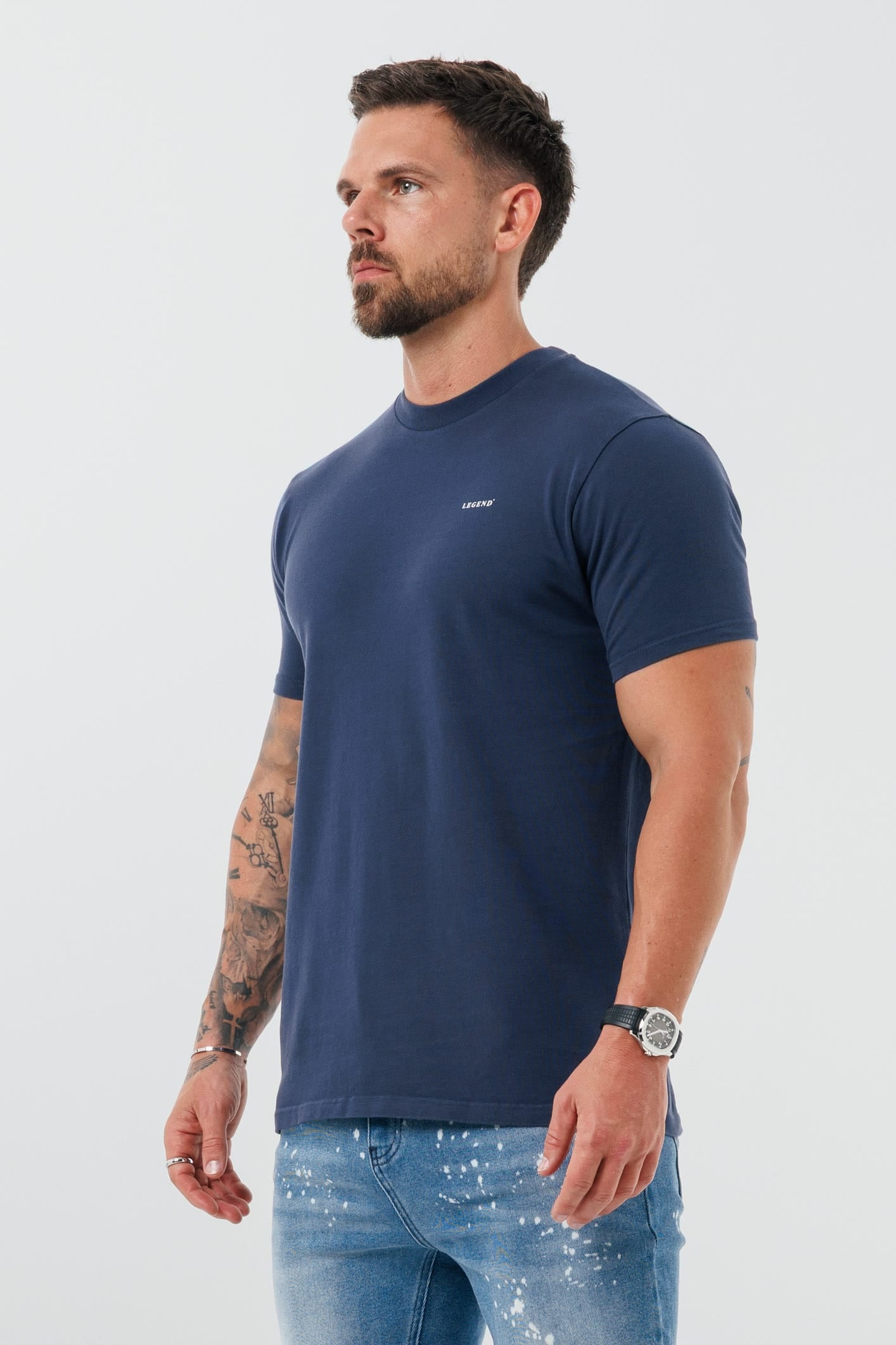 Legend London T-SHIRT - BASICS PREMIUM BASICS T-SHIRT - INDIGO NAVY