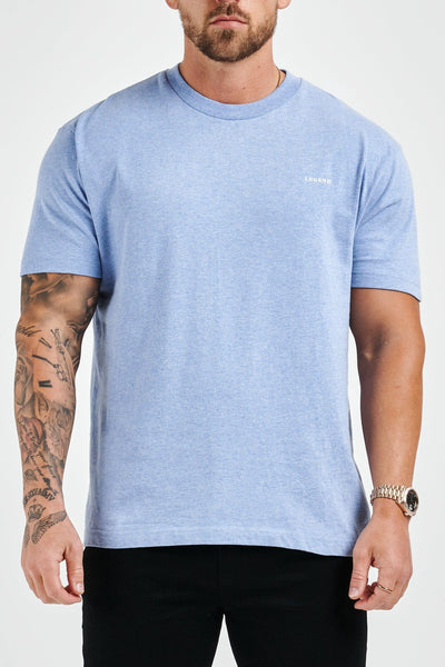 PREMIUM BASICS T-SHIRT - LIGHT BLUE MARL