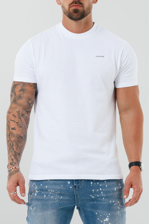 Legend London T-SHIRT - BASICS PREMIUM BASICS T-SHIRT - WHITE