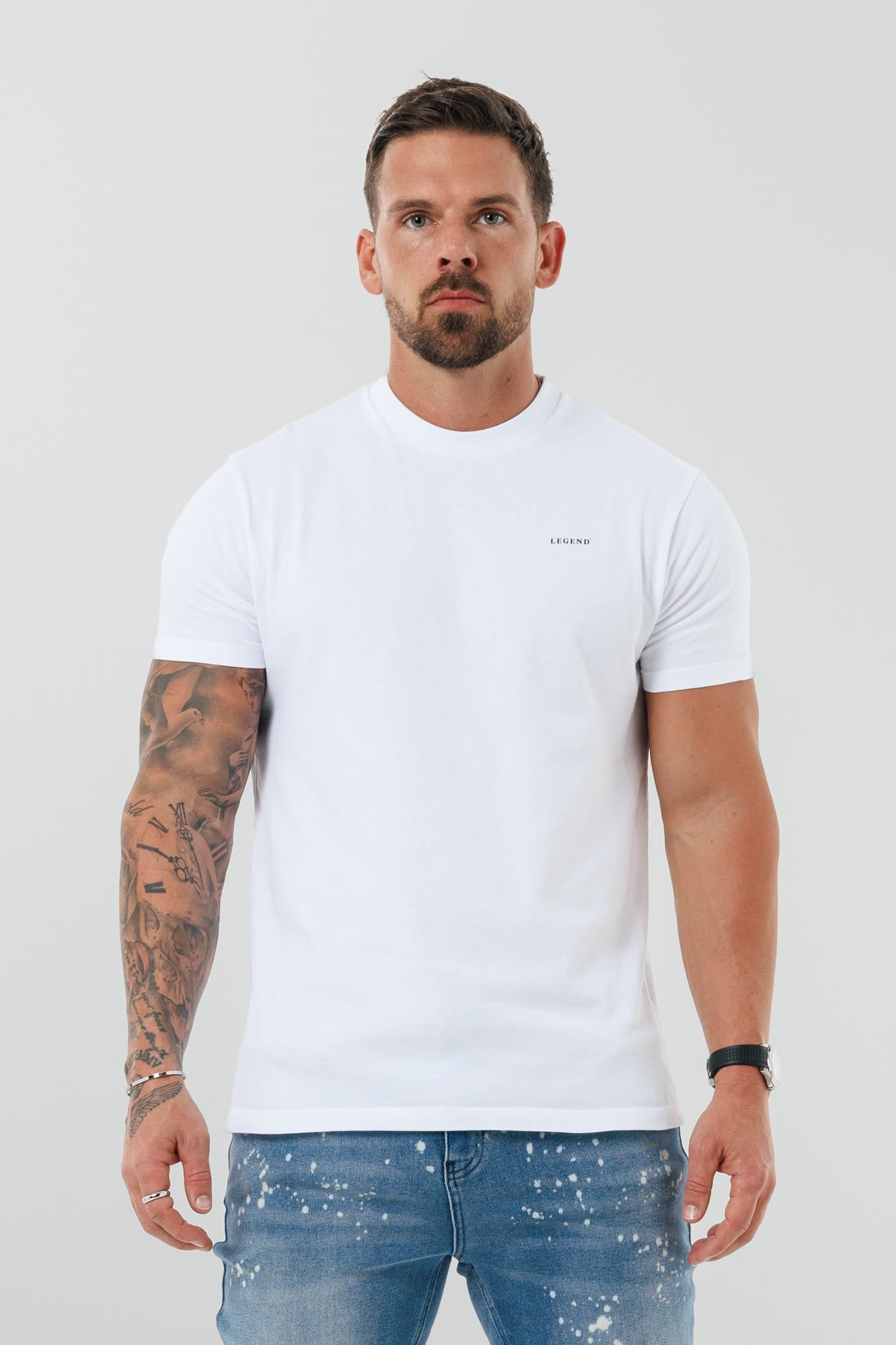Legend London T-SHIRT - BASICS PREMIUM BASICS T-SHIRT - WHITE