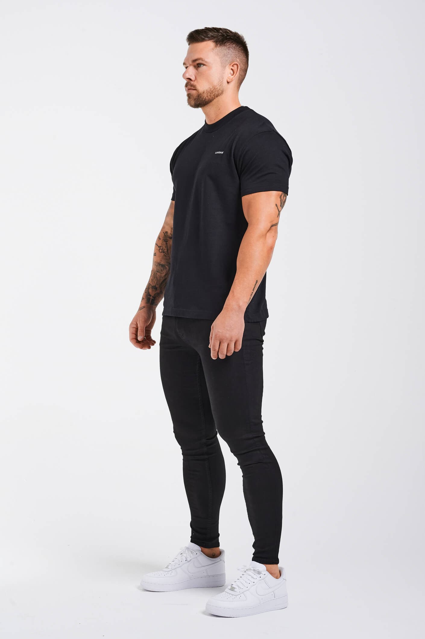 Legend London T-SHIRT HEAVYWEIGHT LEGEND T-SHIRT - BLACK