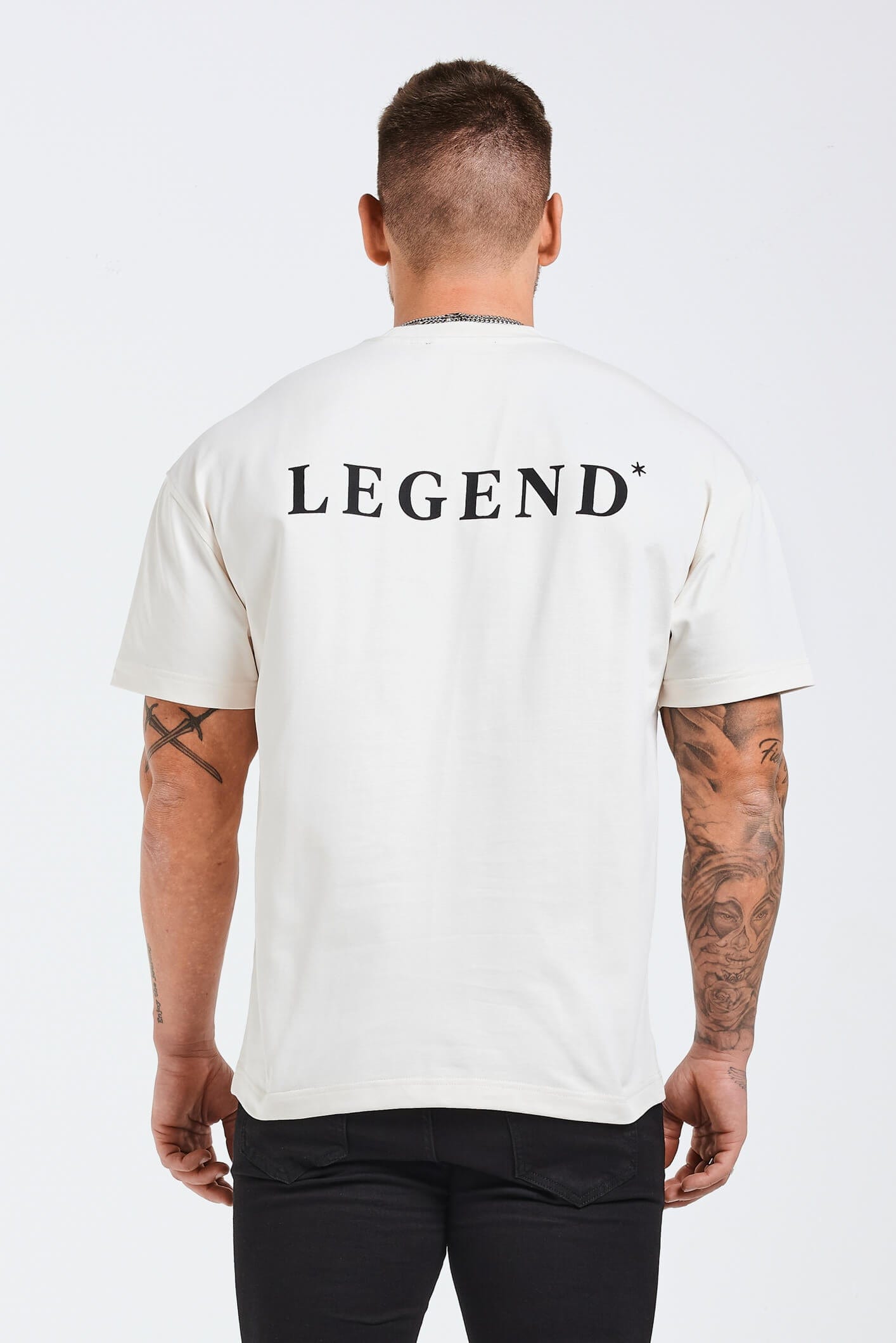 Legend London T-SHIRT HEAVYWEIGHT LEGEND T-SHIRT - CREAM