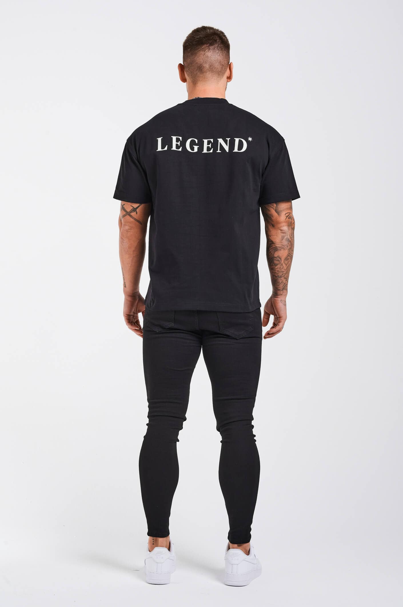 Legend London T-SHIRT HEAVYWEIGHT OVERSIZED T-SHIRT - BLACK