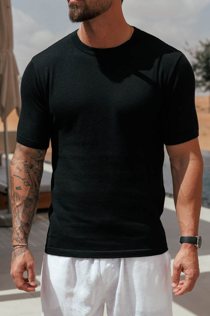 Legend London T-SHIRT KNIT T-SHIRT - BLACK