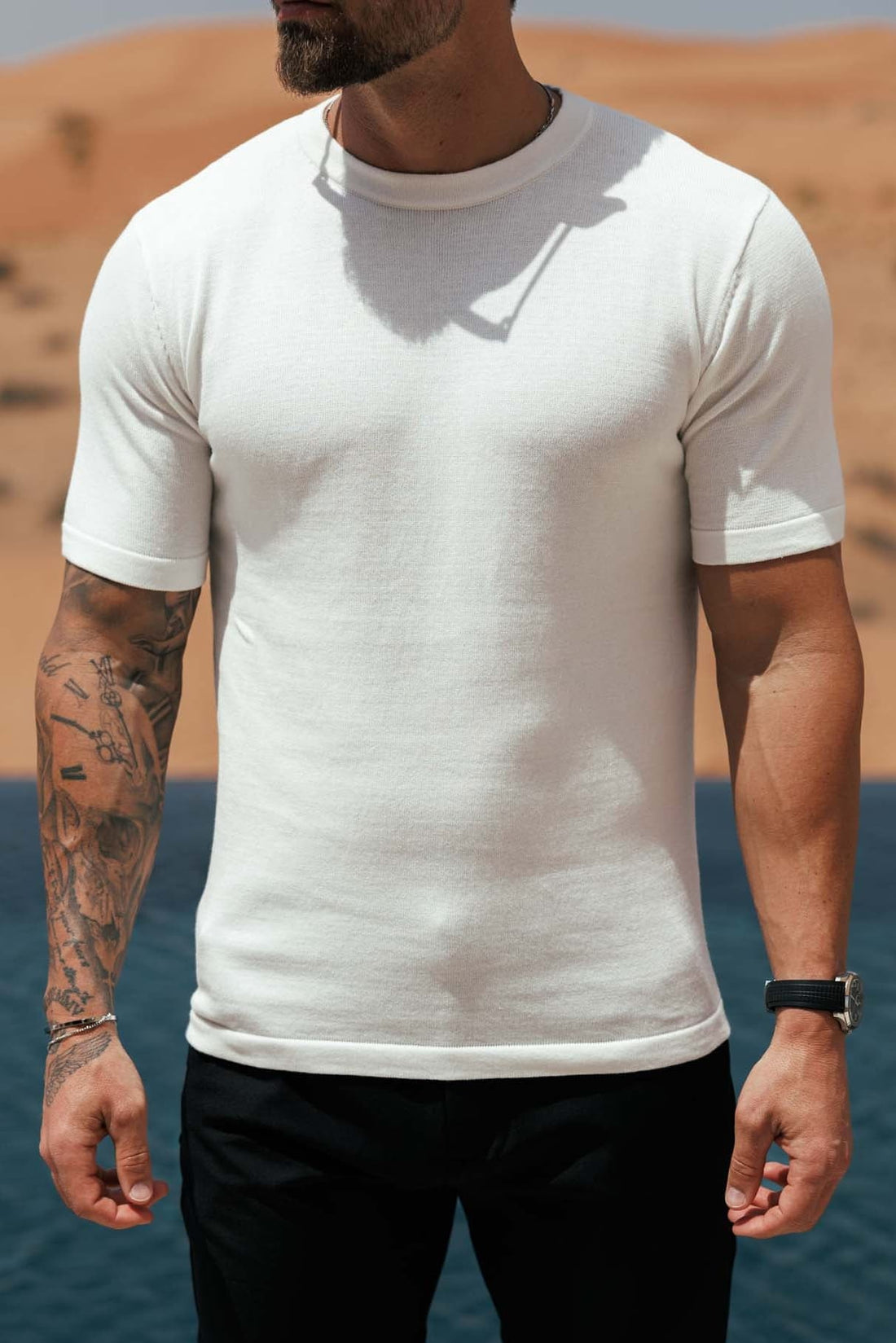 Legend London T-SHIRT KNIT T-SHIRT - OFF WHITE