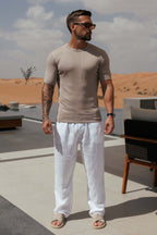 Legend London T-SHIRT KNIT T-SHIRT - TAUPE
