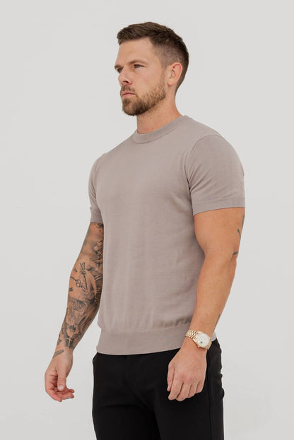 Legend London T-SHIRT KNIT T-SHIRT - TAUPE