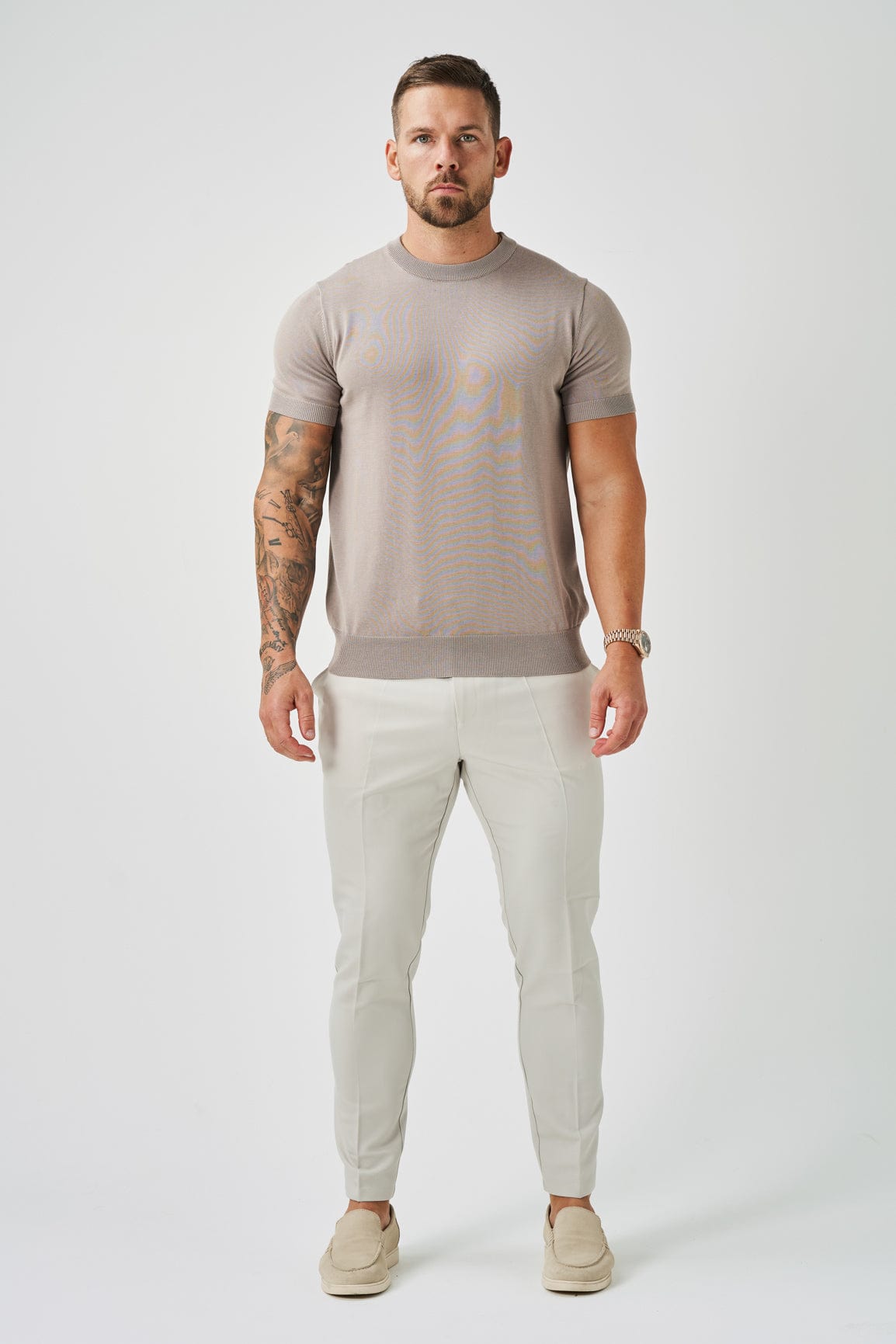 Legend London T-SHIRT KNIT T-SHIRT - TAUPE