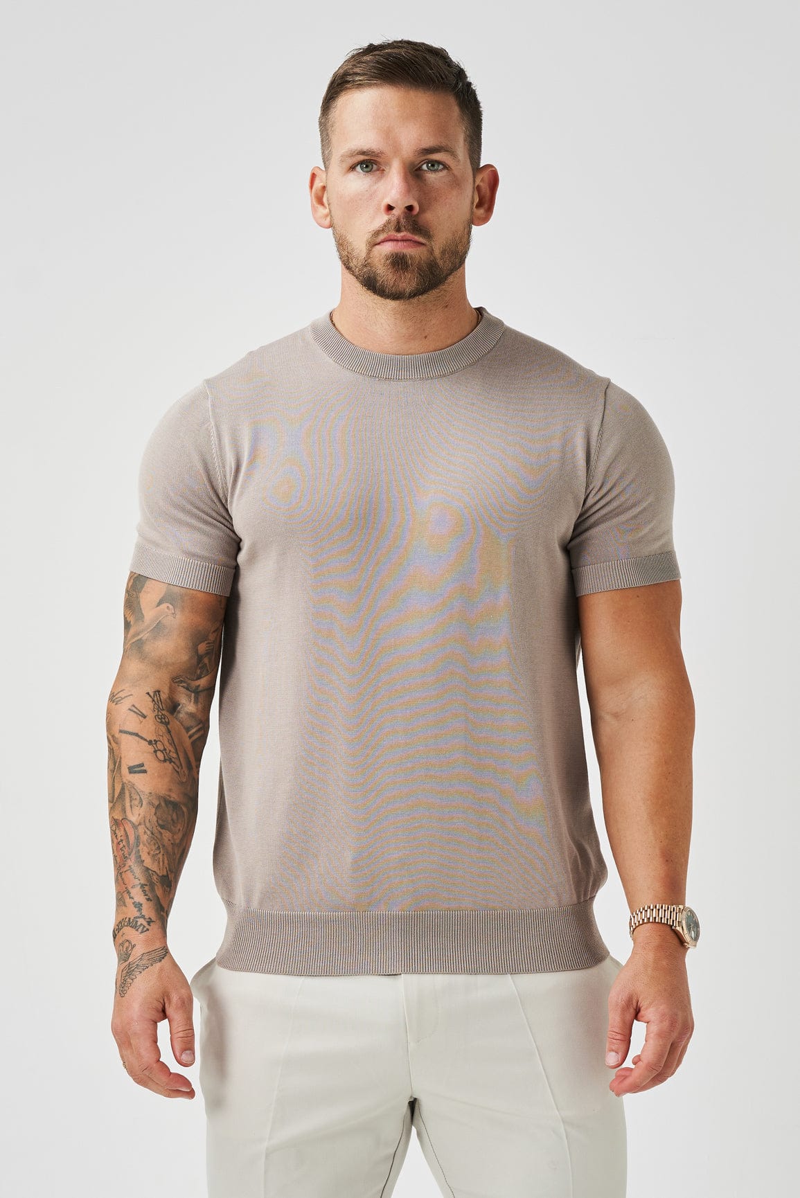 Legend London T-SHIRT KNIT T-SHIRT - TAUPE