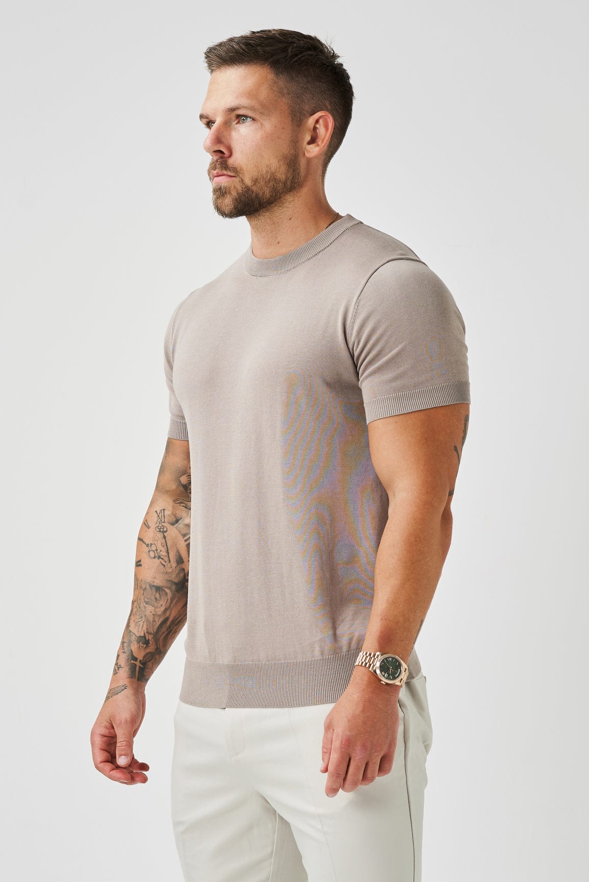 Legend London T-SHIRT KNIT T-SHIRT - TAUPE