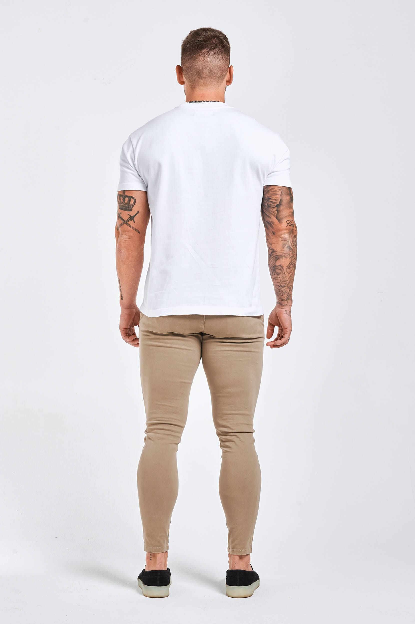 Legend London T-SHIRT LEGEND* BASICS MUSCLE FIT T-SHIRT - WHITE