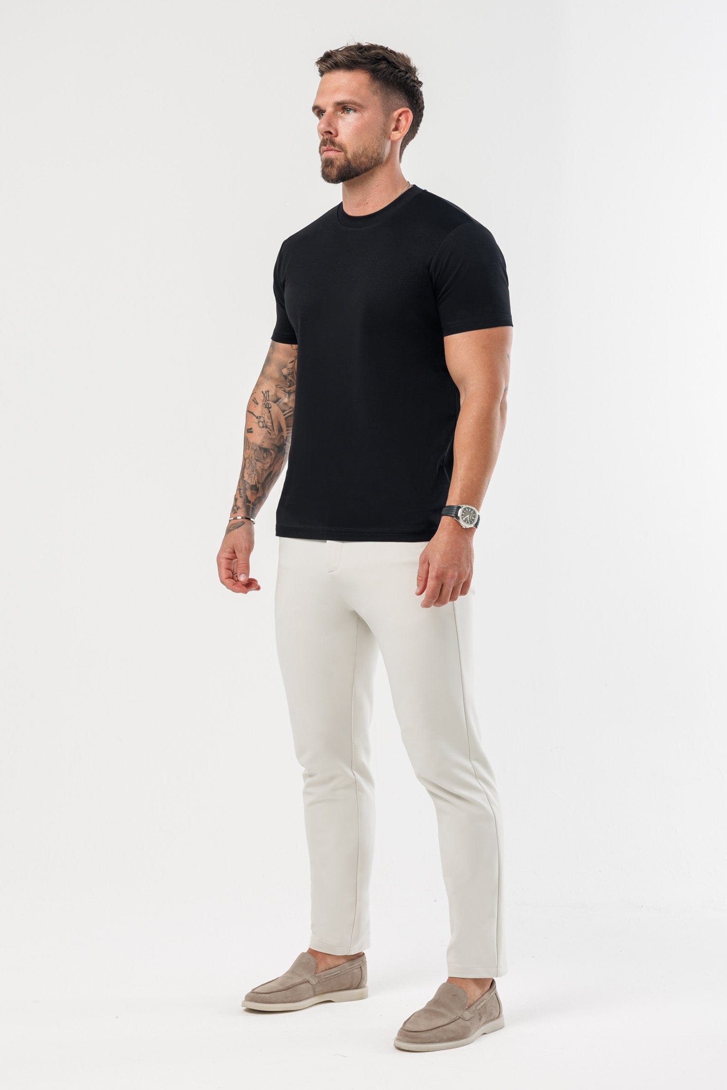 LEGEND LONDON T-SHIRT - LUXE LUXE MERCERISED T-SHIRT - BLACK