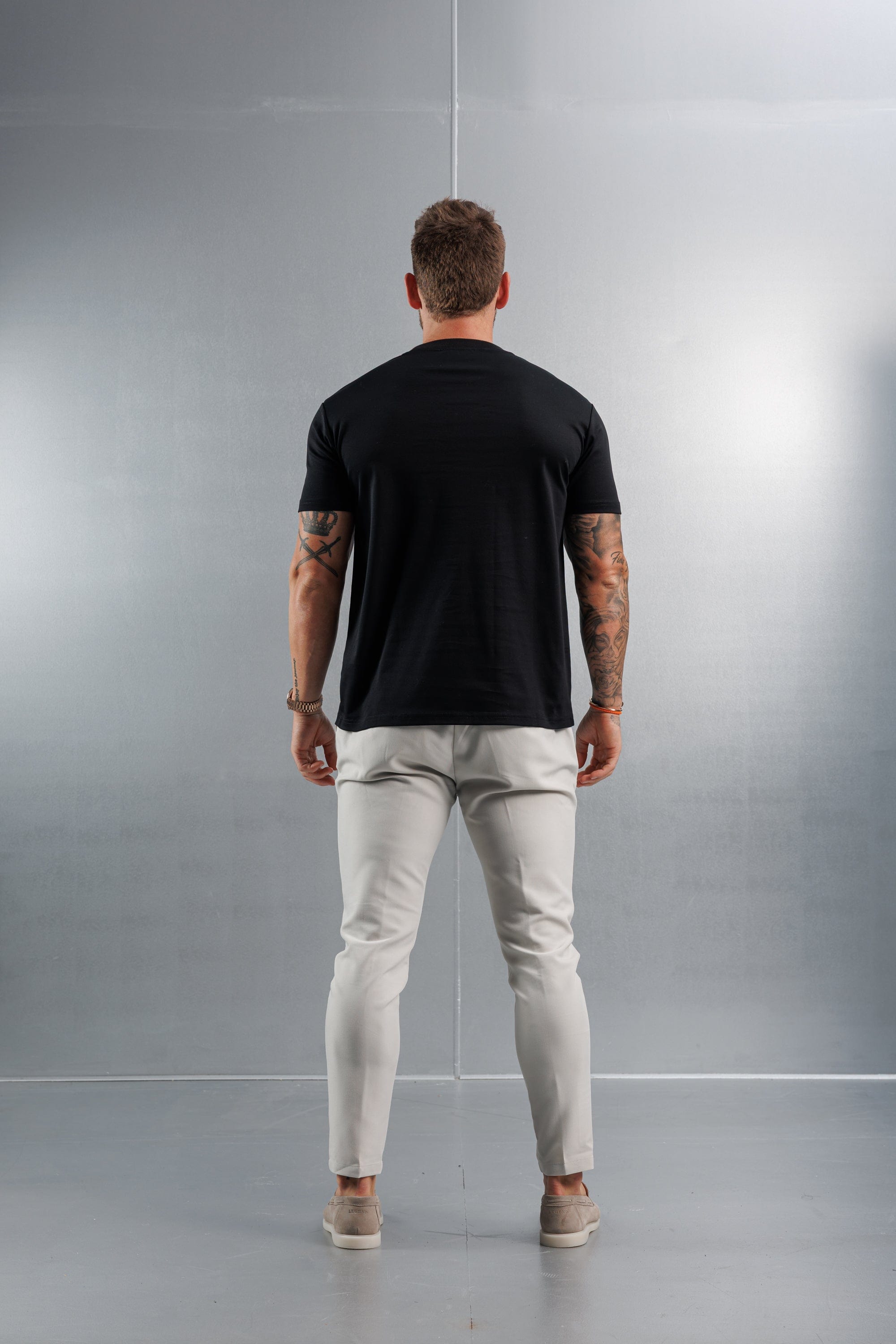 Legend London T-SHIRT MERCERISED T-SHIRT - BLACK