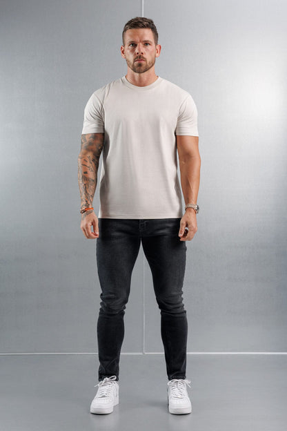 Legend London T-SHIRT MERCERISED T-SHIRT - CREME