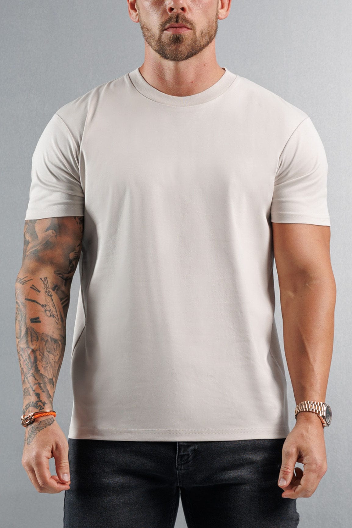Legend London T-SHIRT MERCERISED T-SHIRT - CREME