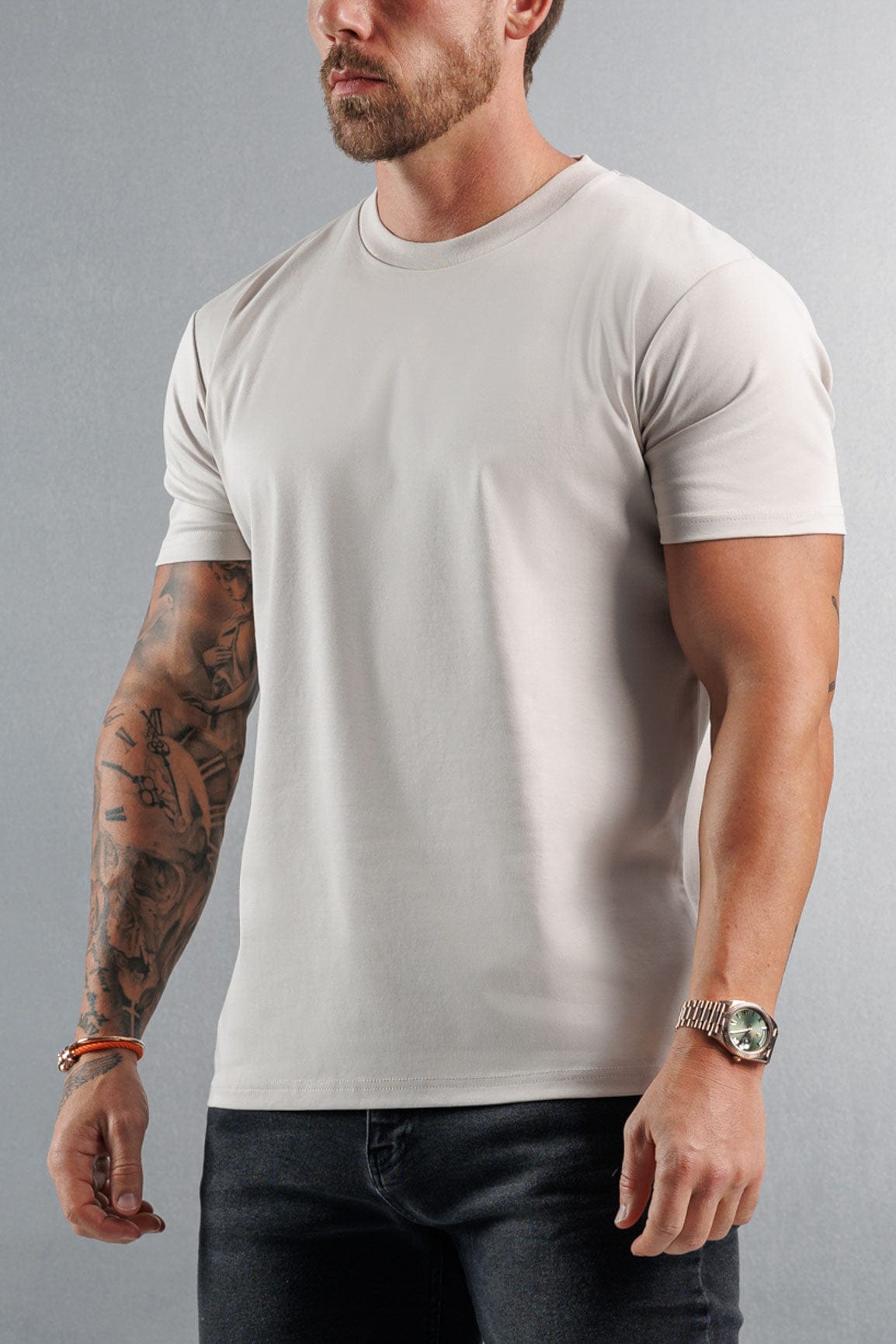 Legend London T-SHIRT MERCERISED T-SHIRT - CREME