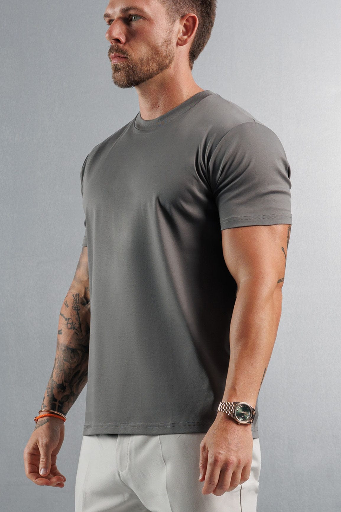 Legend London T-SHIRT MERCERISED T-SHIRT - DARK GREY